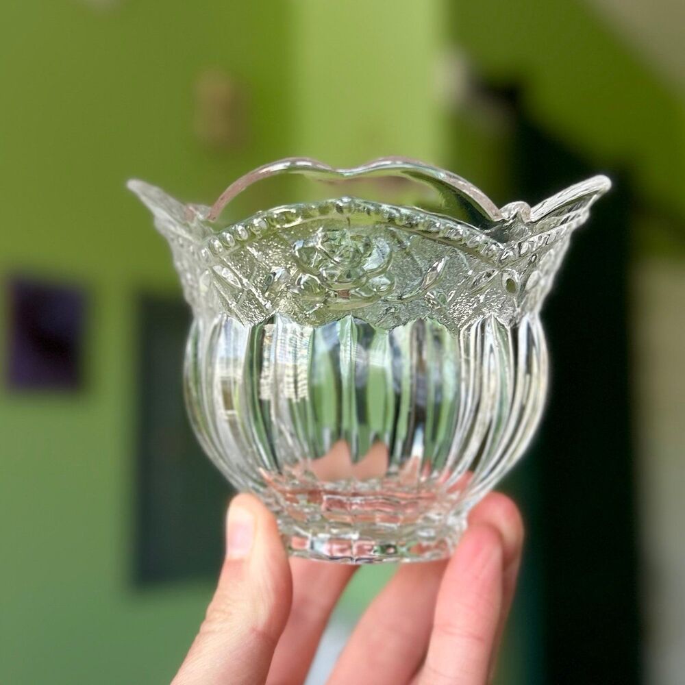 VTG Glass Studio Nova Floral Tea Light Candle Holder